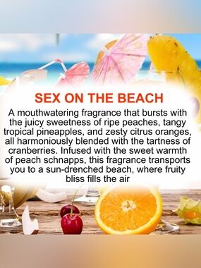 🏖️🍑 Sex On The Beach Scented Freshies 🍑🏖️